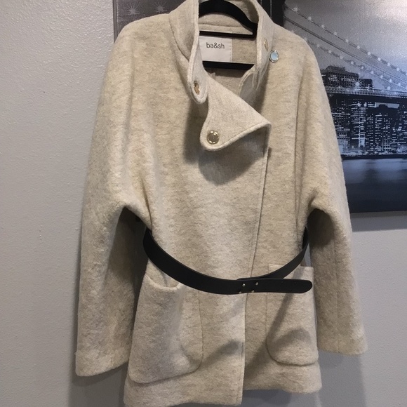 New! ba&sh Calvi Belted Coat - Picture 7 of 10